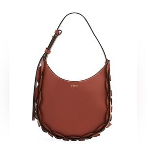 LNWOT Chloe Darryl Small Hobo Crossbody in Sepia Cognac Brown
